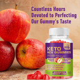 Keto Acv Gummies for Advanced Weight Loss & Belly Fat Burn - Pro Active Super Apple Cider Vinegar Gummies - Rapid Fat Burner Diet Supplement for Women Men - Sugar Free & Gluten Free (1000MG)