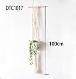 Handmade macrame plant hanger pot holder pot tray/pot hanger pot tray for wall decoration countyard /garden pot tray for plant