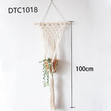 Handmade macrame plant hanger pot holder pot tray/pot hanger pot tray for wall decoration countyard /garden pot tray for plant